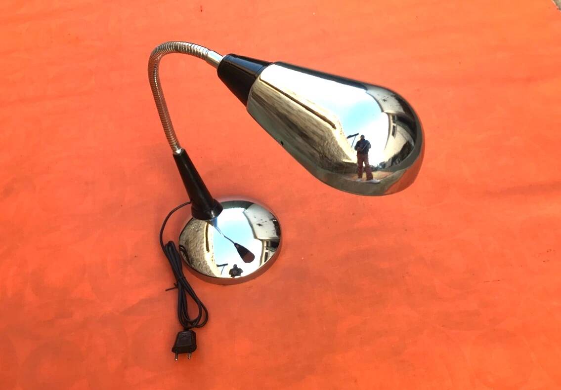 Lampe de bureau italienne dans le style d'Angelo Gaetano Sciolari, années 1970