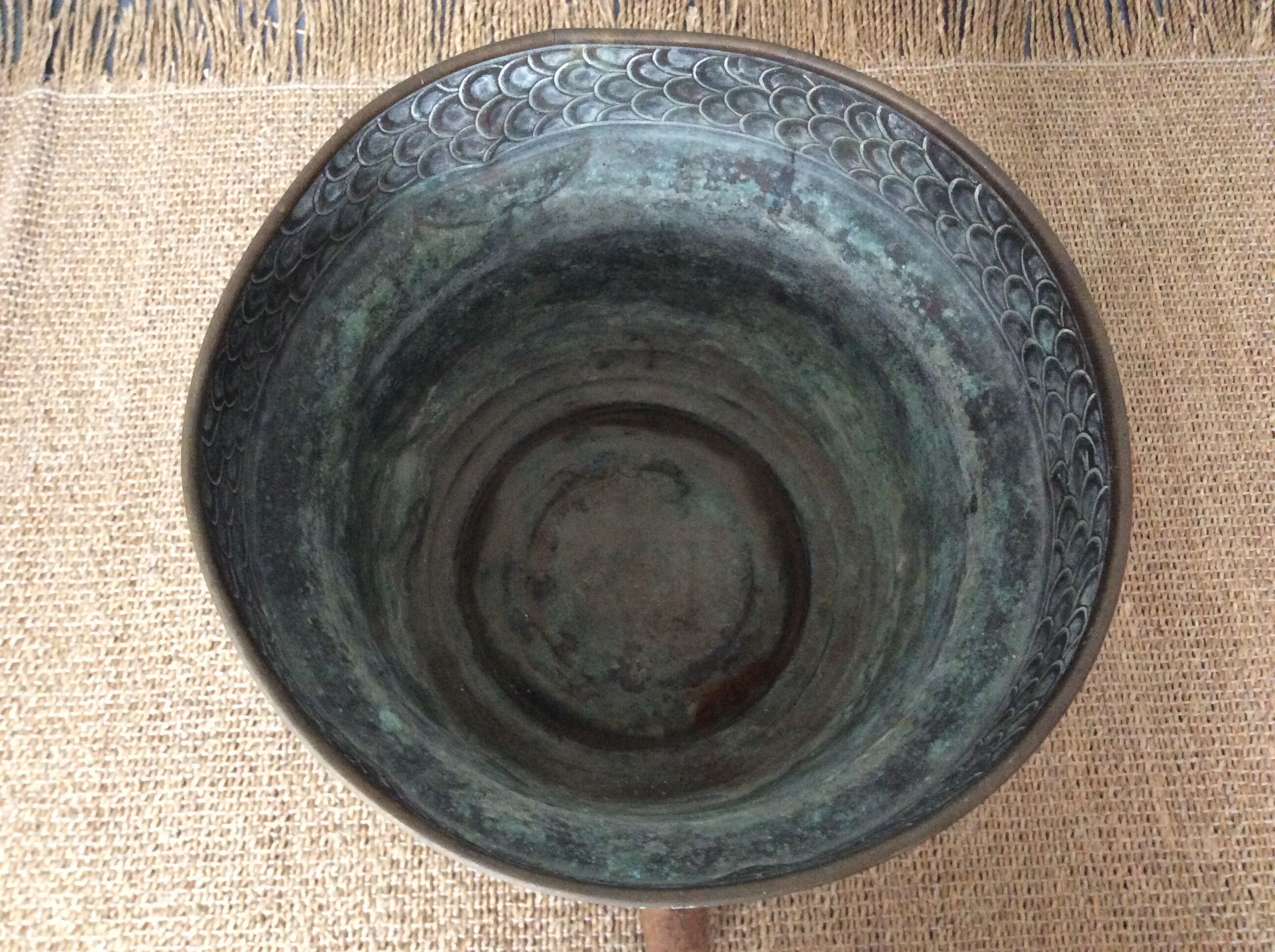 Cache pot en cuivre