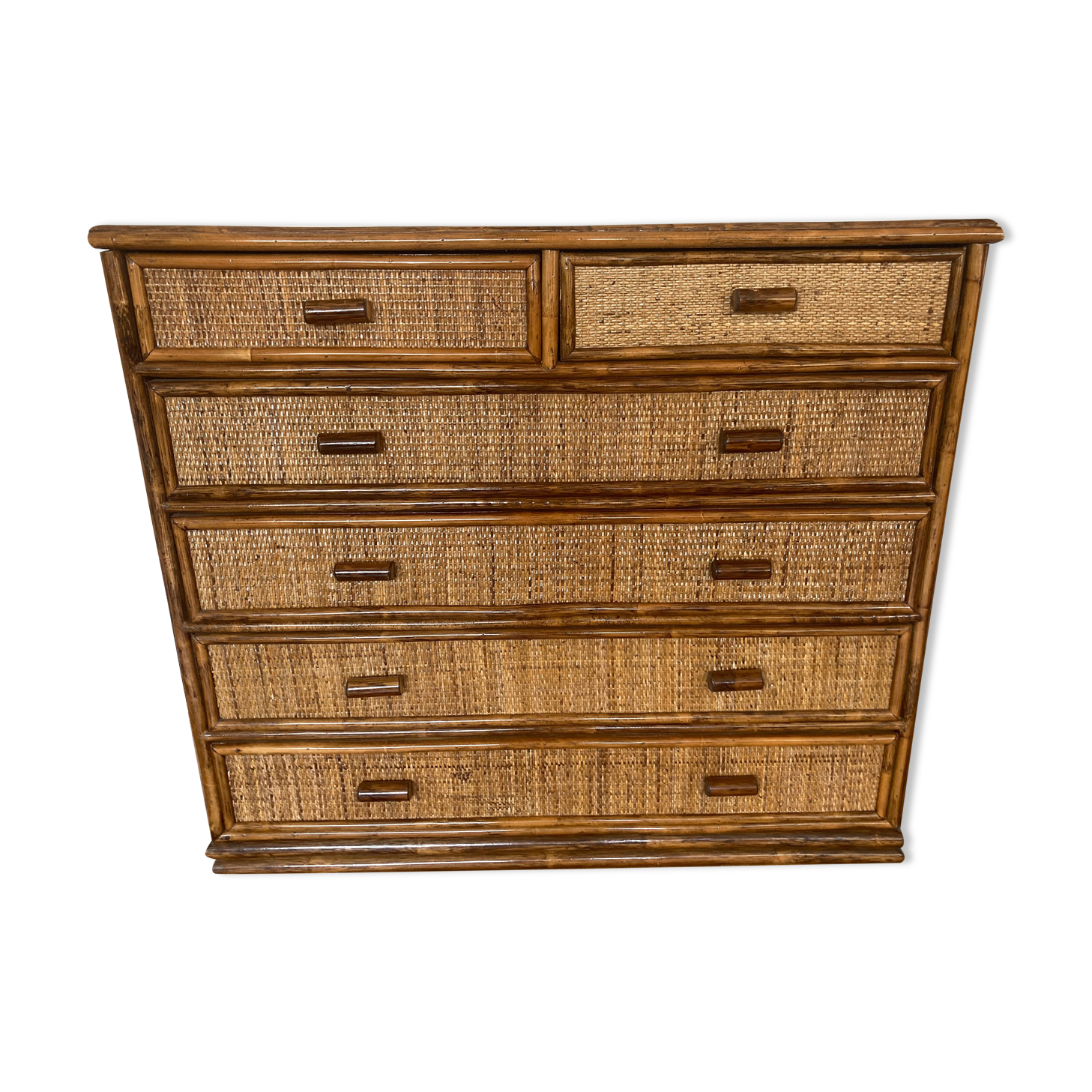 Rattan dresser