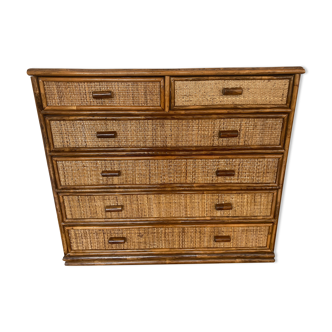 Rattan dresser