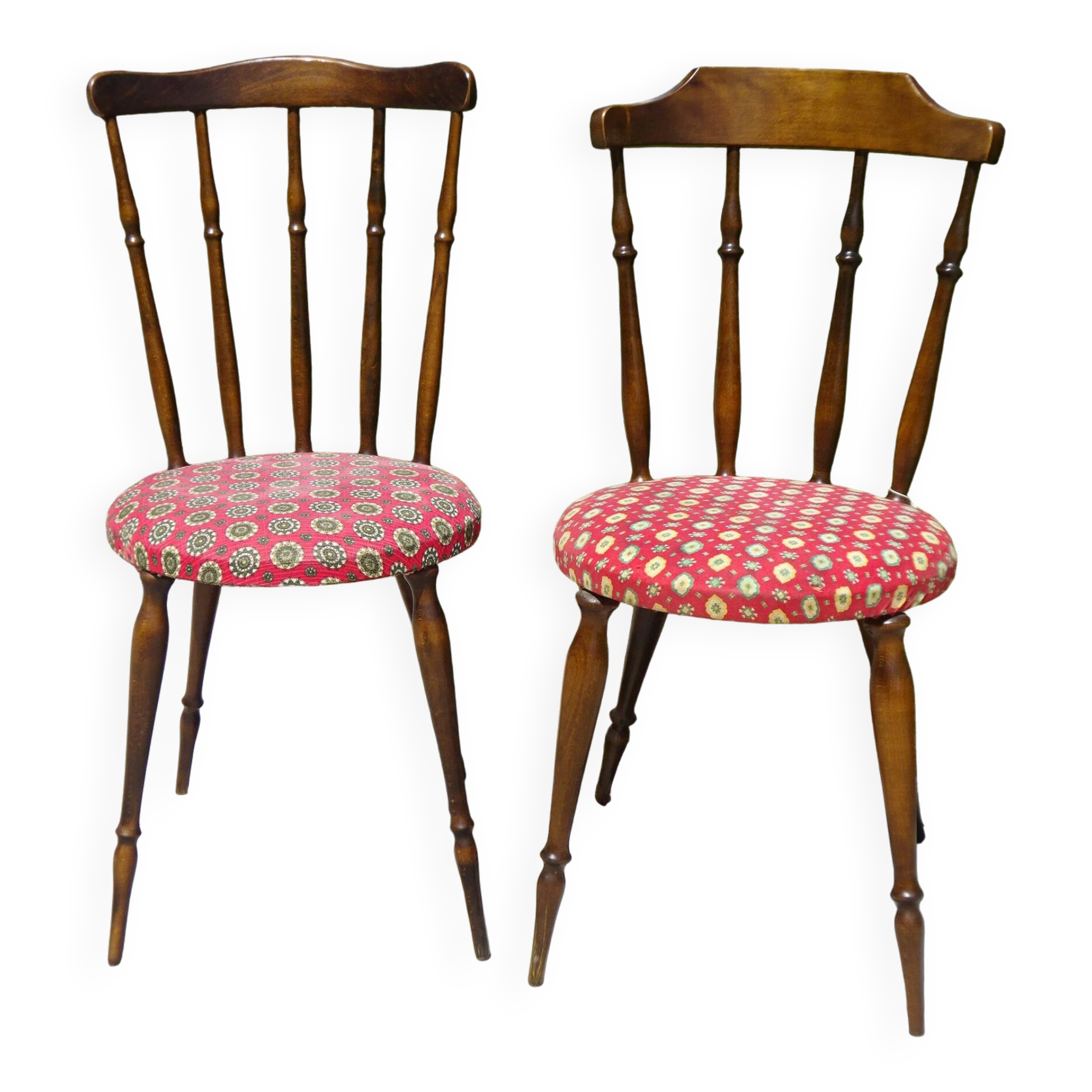 Chairs with splayed legs, vintage models