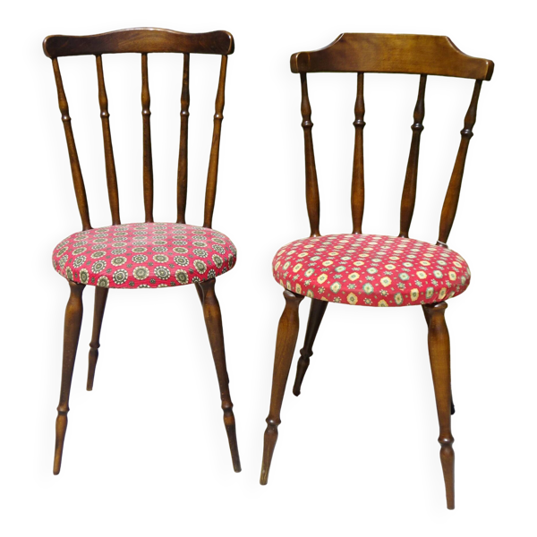 Chaises aux pieds compas, modèles vintage