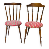 Chairs with splayed legs, vintage models