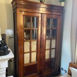 Walnut library louis Philippe XIXth century