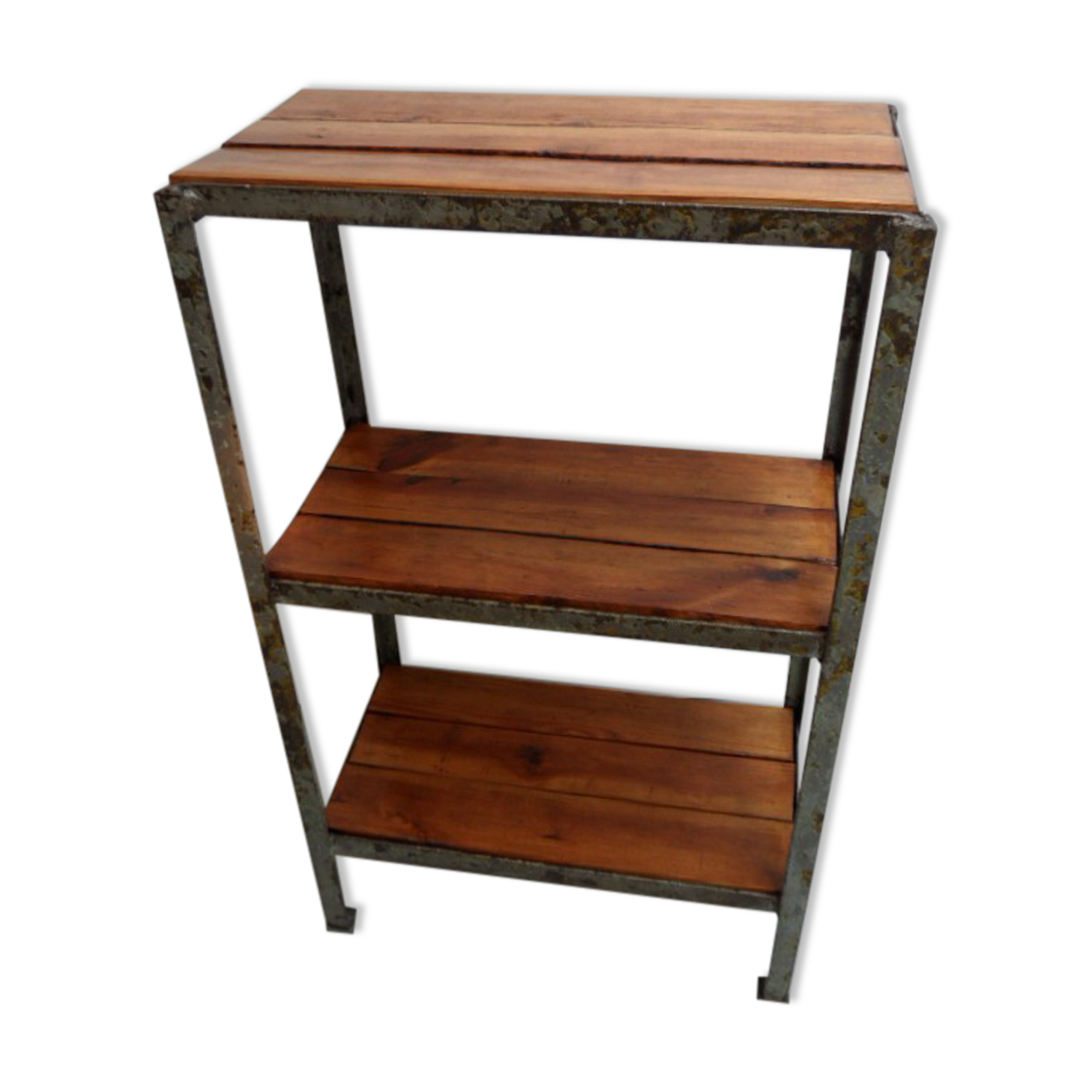 Table d’appoint métallique industrielle