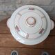 Soup tureen with lid in Salins ironstone model Nénuphar 25.5cm