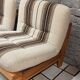 Pair of vintage 1970s armchairs in solid pine.