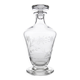 Small antique decanter in engraved Bohemian crystal, early 20th century.