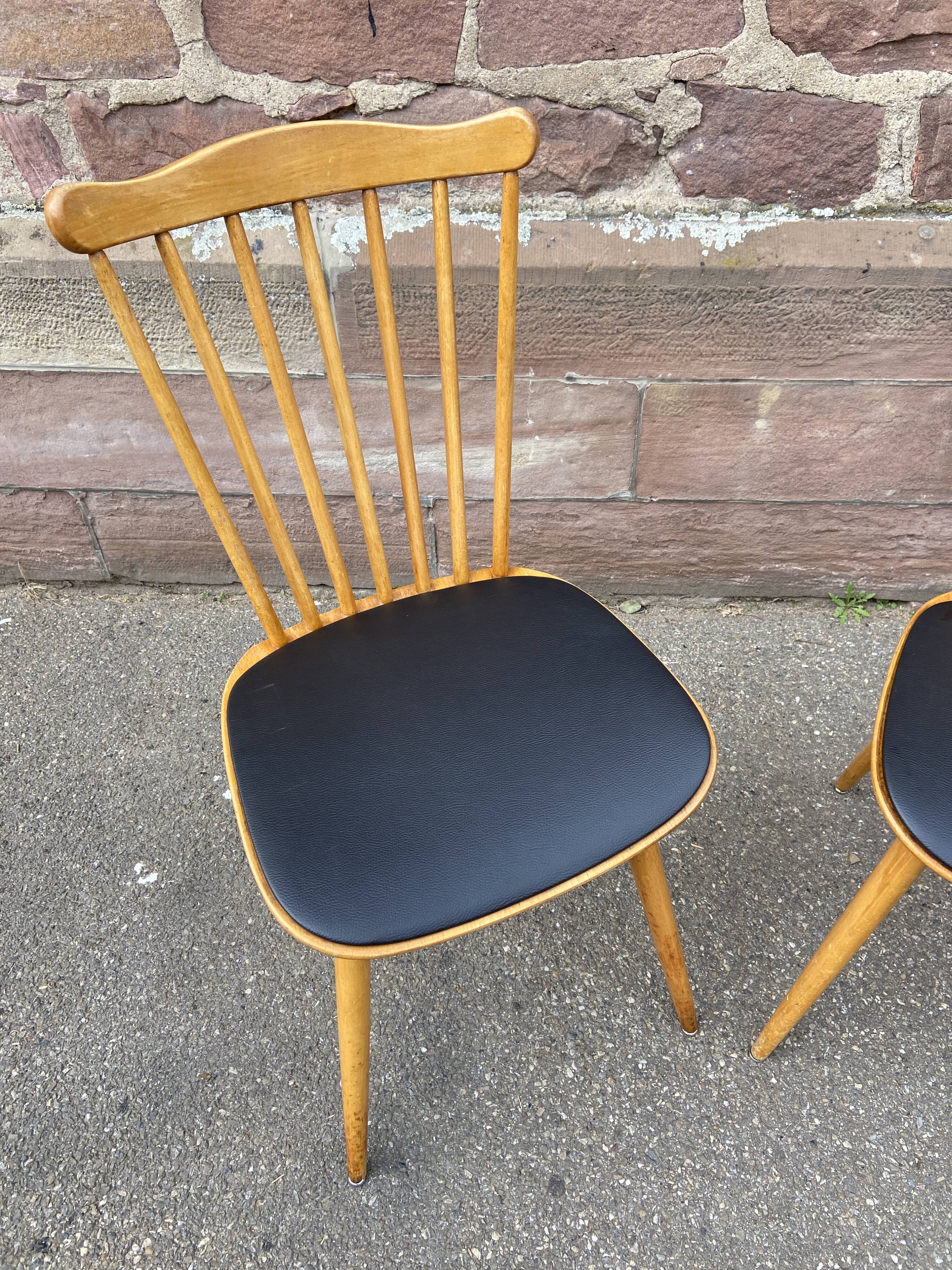 Pair of scandinavian chairs 60s