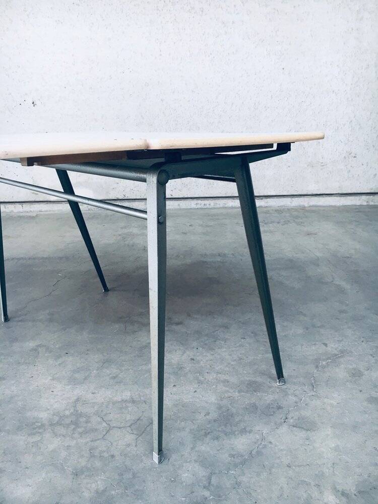 Dutch Industrial Desk attributed to Wim Rietveld for Ahrend De Cirkel, Netherlands, 1960s