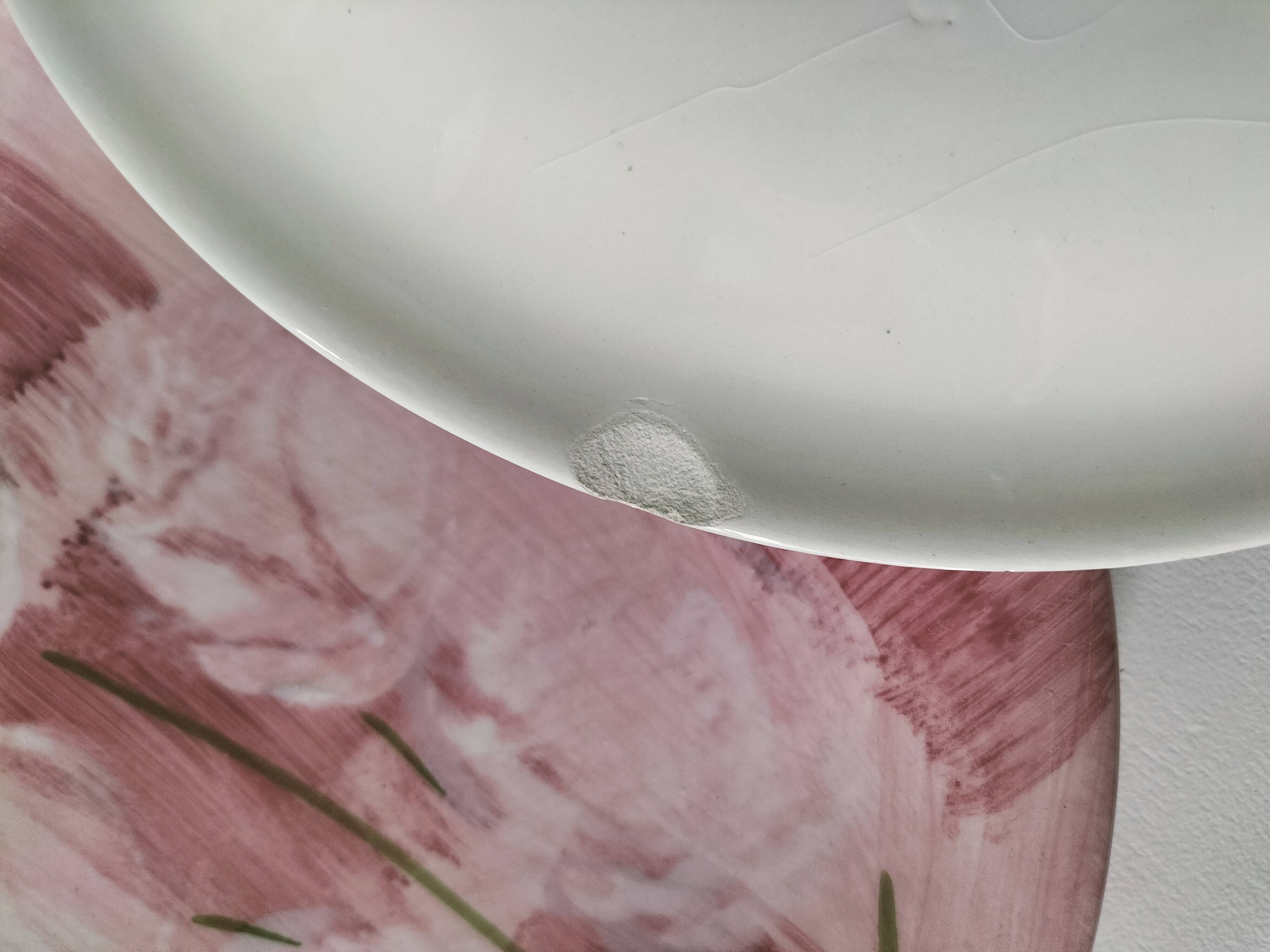 Set of 6 Italian plates CAPA San Polo hand-painted from the 1970s.