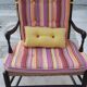 Old Provençal straw chair