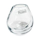 Hand-formed glass vase, minimalist design, Formano Germany, 1980s.