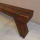 Brutalist oak bench 1960's