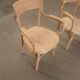 Paire de fauteuil en hêtre et bois courbés