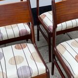Set of 4 Vintage Teak Scandinavian Style Chairs