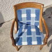 Fauteuil dossier arrondi tete de poisson