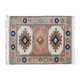 1970s Vintage Turkish Handmade Wool & Cotton Pink Area Rug 165x219
