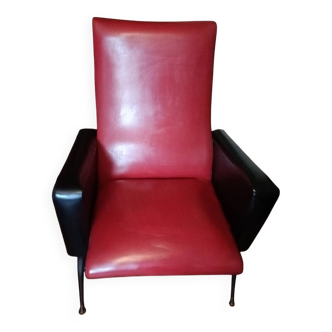 1960s armchair in faux leather