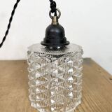 Vintage Cut Glass Ceiling Light, 1970s