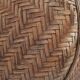 Large braided basket with lid