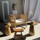 Stool, side table, end table in natural solid mango wood.