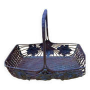 Metal basket in Art Deco style