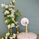 Vintage glass wall lamp with a curved arm from Clichy, white.