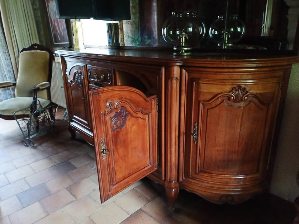 Sideboard / buffet in solid cherry wood – custom-made production