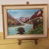Mountain landscape painting