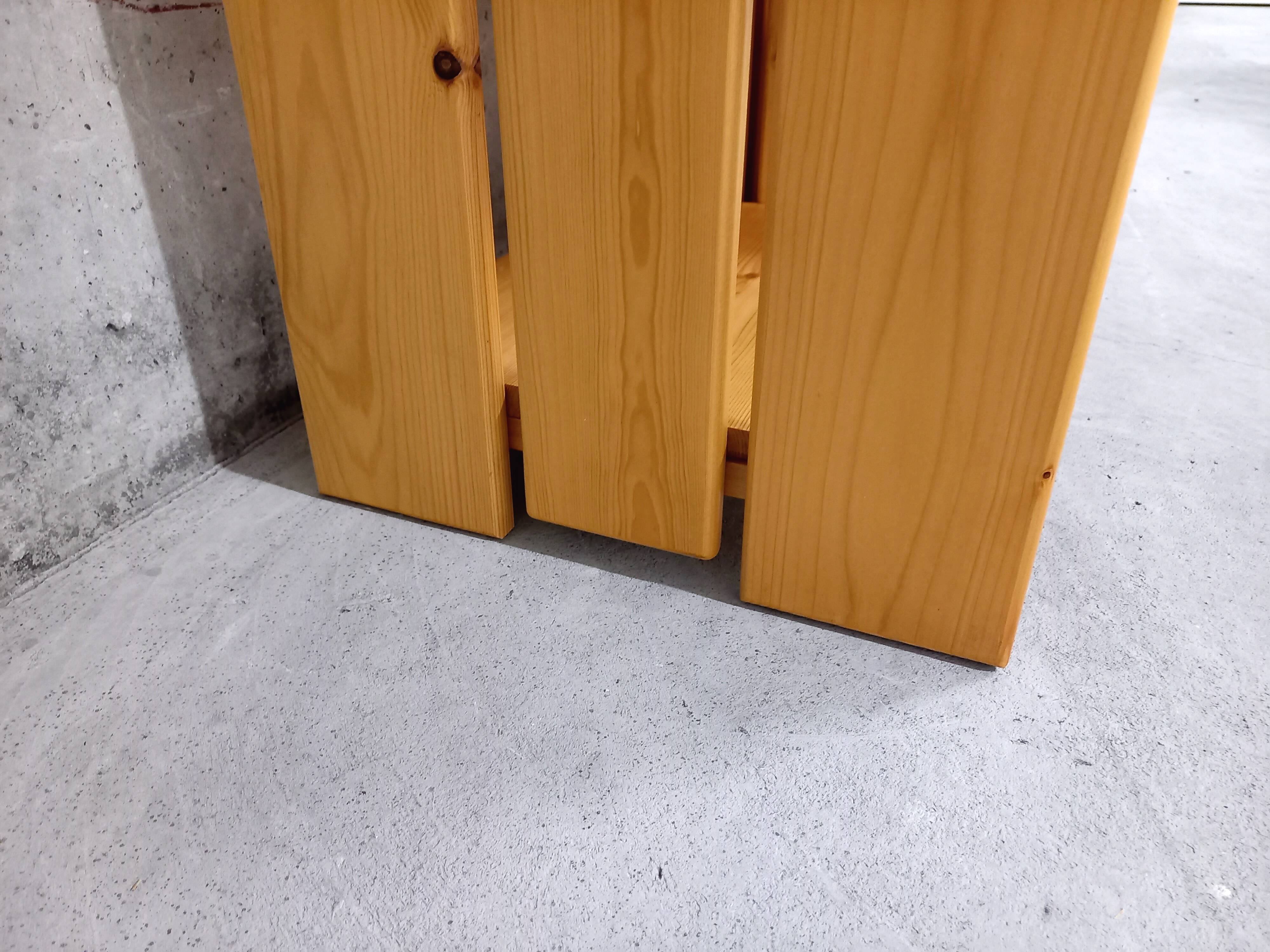 Pair of vintage pine bedside tables 70s 80s