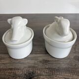 2 Porcelain Terrines - Wild Boar and Rabbit