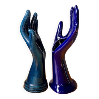 Duo of ceramic hands 1960/70