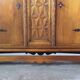 Vintage Danish Baroque Brutalist Style Oak Cabinet 1960s