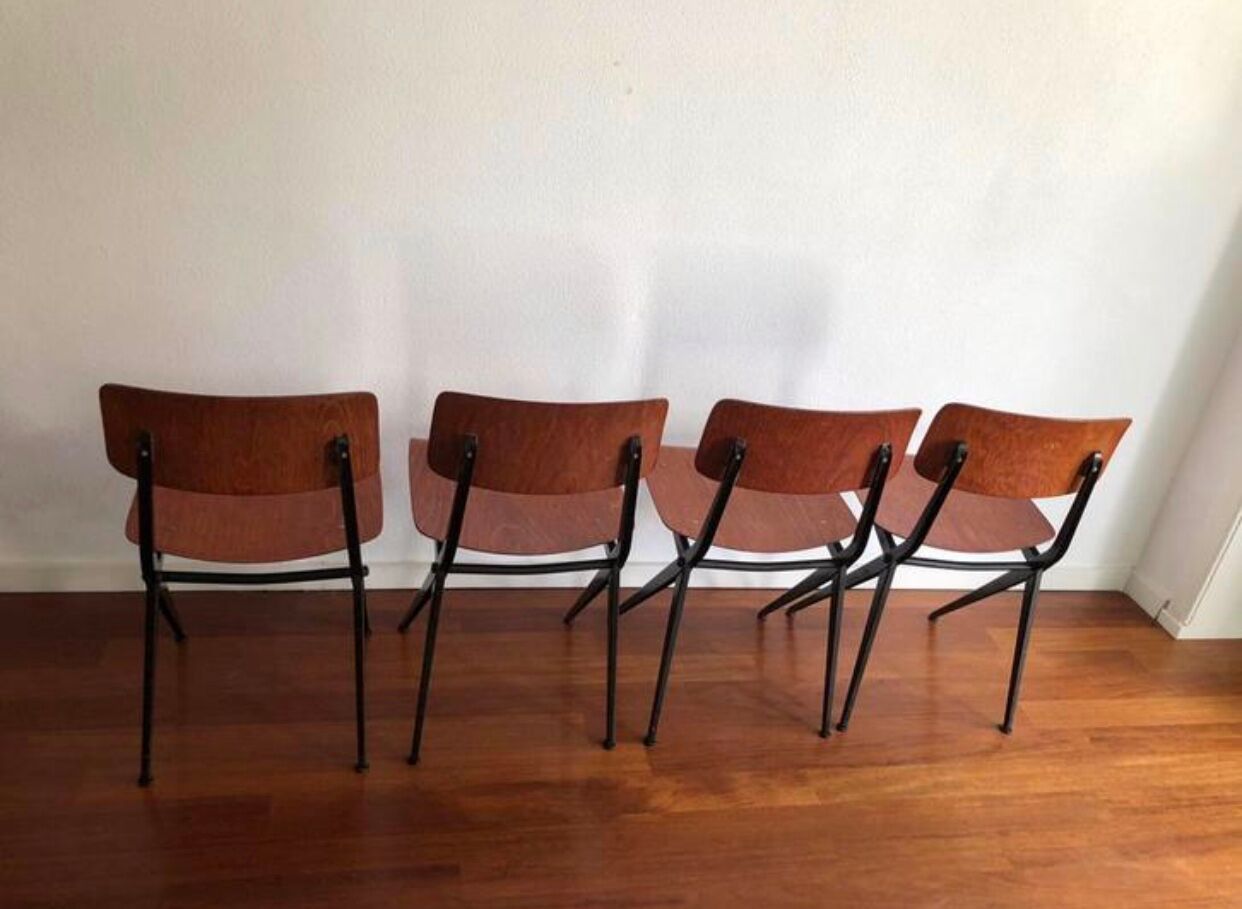 Set of 4 design chairs 60s Marko Spintoel by Kooistra