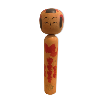 Poupée peinte à la main japonaise de Kokeshi des années 1950