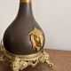 Brass Gold Orientalist Elephant Ram Napoleon III Metal Lamp Base