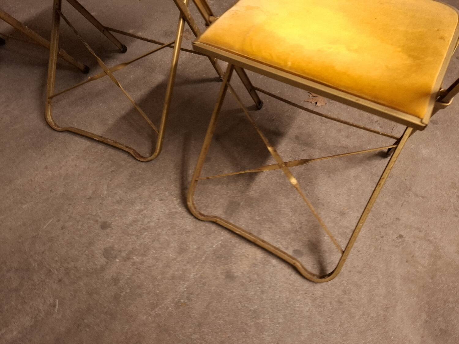 6 vintage opera folding chairs