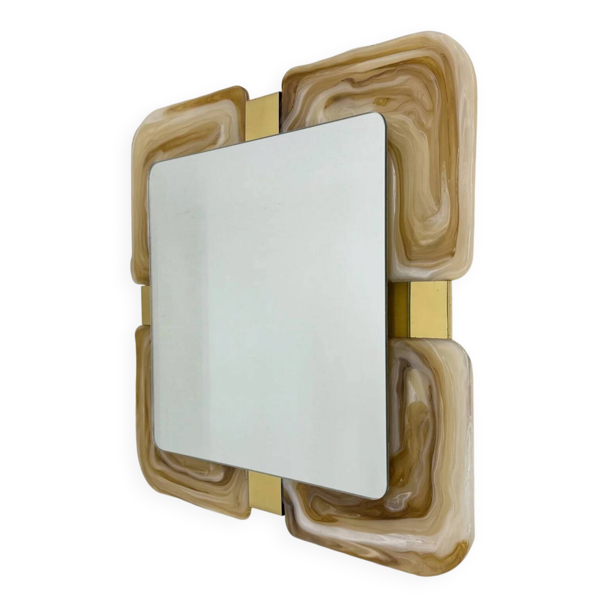 Mid-century Hillebrand lucite mirror, 1970s Germany