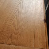 Solid wood coffee table with drawer and original key.