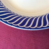 Set of 4 old and mismatched french-made hollow plates