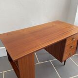 Vintage teak veneer desk 1950