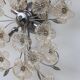 Large Size Gold and Transparent Murano Glass Wall light or Ceiling Light Fl