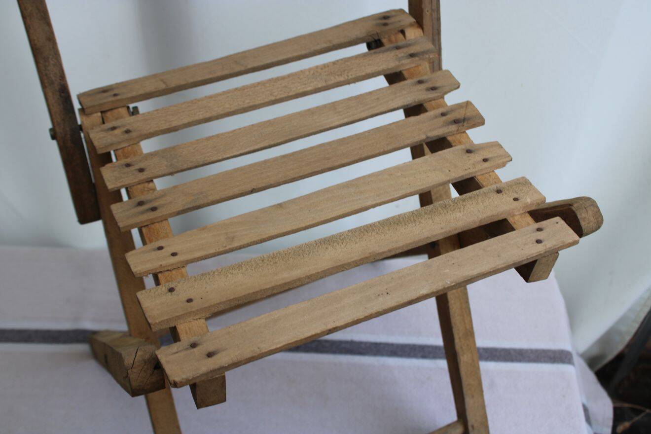 Chaise enfant pliante en bois