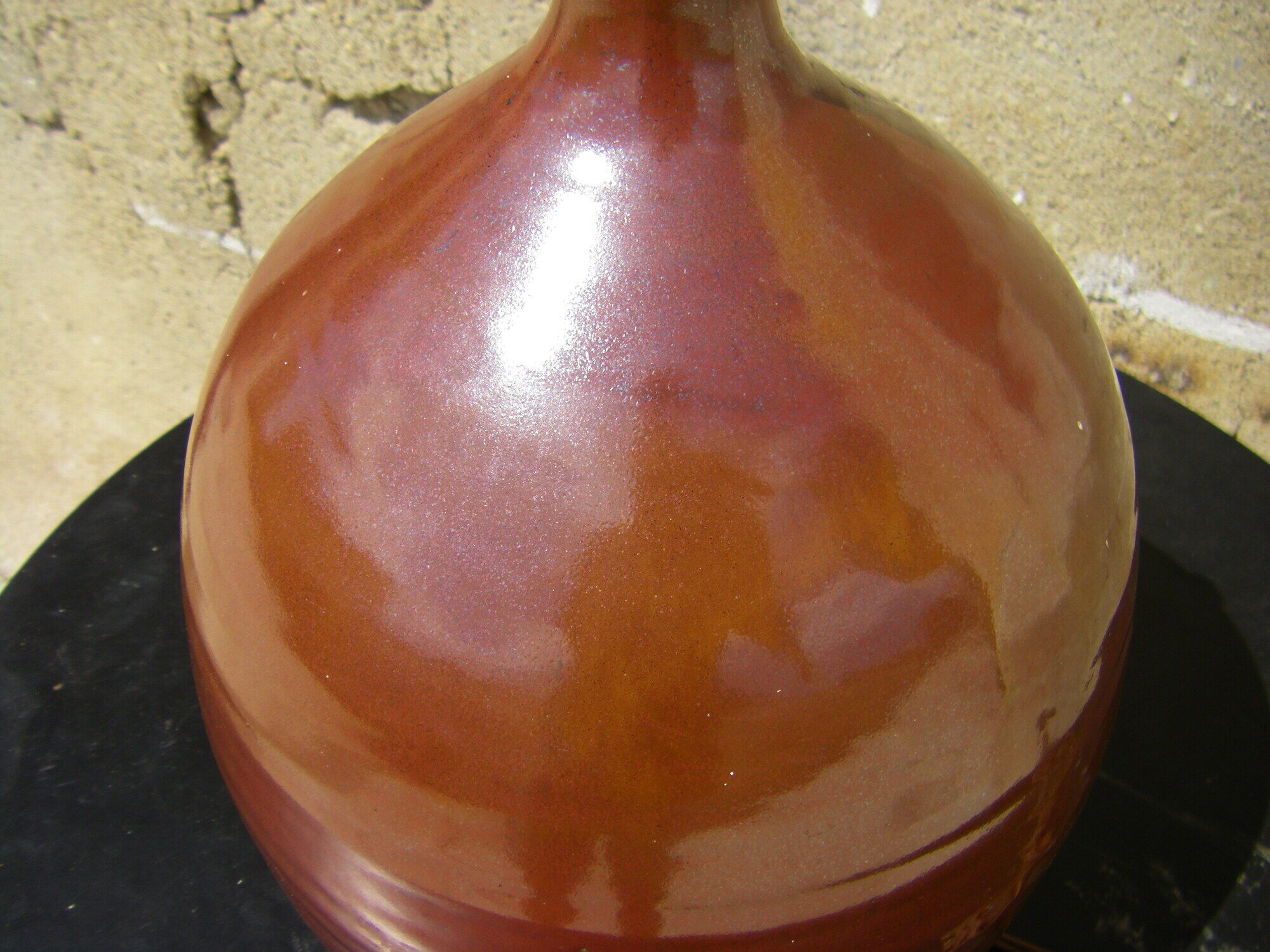 Vintage lamp by Roland Zobel workshop The Cyclades France