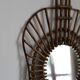 Rattan guitar mirror 75 x 38 cm year 1950