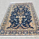Tapis d'orient iran kashan - fait main - dimensions: 1, 42 x 2.00 mètres Laine et Soie