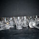 Baccarat set of 12 Art Deco cut crystal liqueur glasses star cave cabaret
