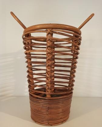 Vintage rattan umbrella holders