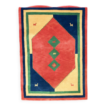 Indian wool rug 210 x 290 cm